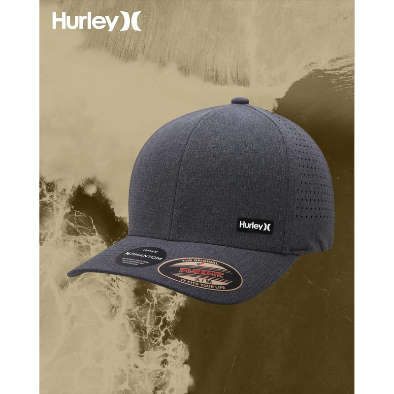 Hurley Mens Trucker Hat - Curved Brim H2O Dri Summer