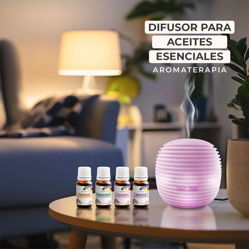 Nativa5 Difusor Para Aceite Esencial Aromaterapia + Colección Blends