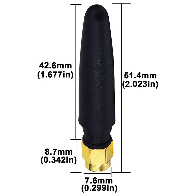 BOOBRIE 2.4GHz SMA Male Bluetooth Antenna Mini PC Wireless LAN