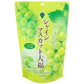 Mochi Shine Muscat Traditional Japanese Rice Cakes, 130g, Soft Chewy Wagashi Food Sweets