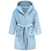 CJMJXPH Boys Fleece Robe, Hooded Toddler Soft Fuzzy Bathrobe for