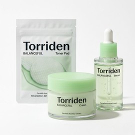 토리든 (기획세트) 토리든 밸런스풀 시카 세럼 50ml + 크림 80ml + 토너패드 10매 (Planned Set) Toriden Balancful Cica Serum 50ml + Cream 80ml + Toner Pads 10 sheets