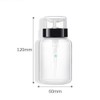 Minkissy 2 x Empty Nail Polish Remover Press Bottles Lockable