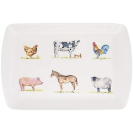 Country Life Farm Design Small Melamine Food Lunch Tea