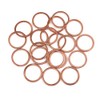 X AUTOHAUX 20pcs Copper Washer Flat Sealing Ring Spacer for