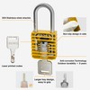 Boviisky Lockout Tagout Locks Set - 10 Yellow Lockout Locks