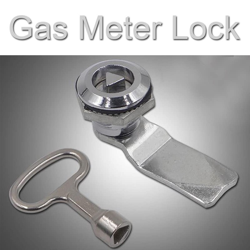 KREDHONG 2 Pcs Gas Meter Lock Cam Lock Stainless Steel