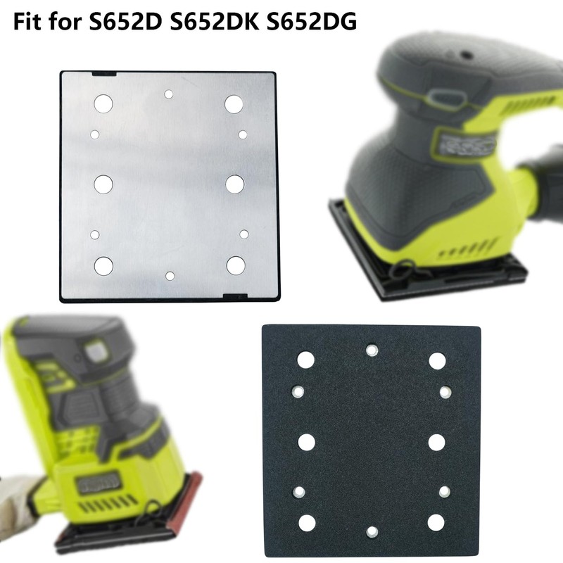 Square Sander Pads 1/4 Sheet Finish Sander Replacement Pad for