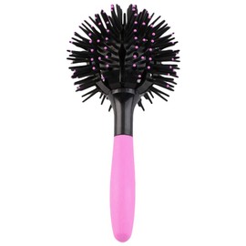ANKROYU 3D Spherical Hair Curling Brush, 360° Styling Comb for Thick Curly Hair, Wet and Dry Hair Use, Detangling and Volumizing Brush