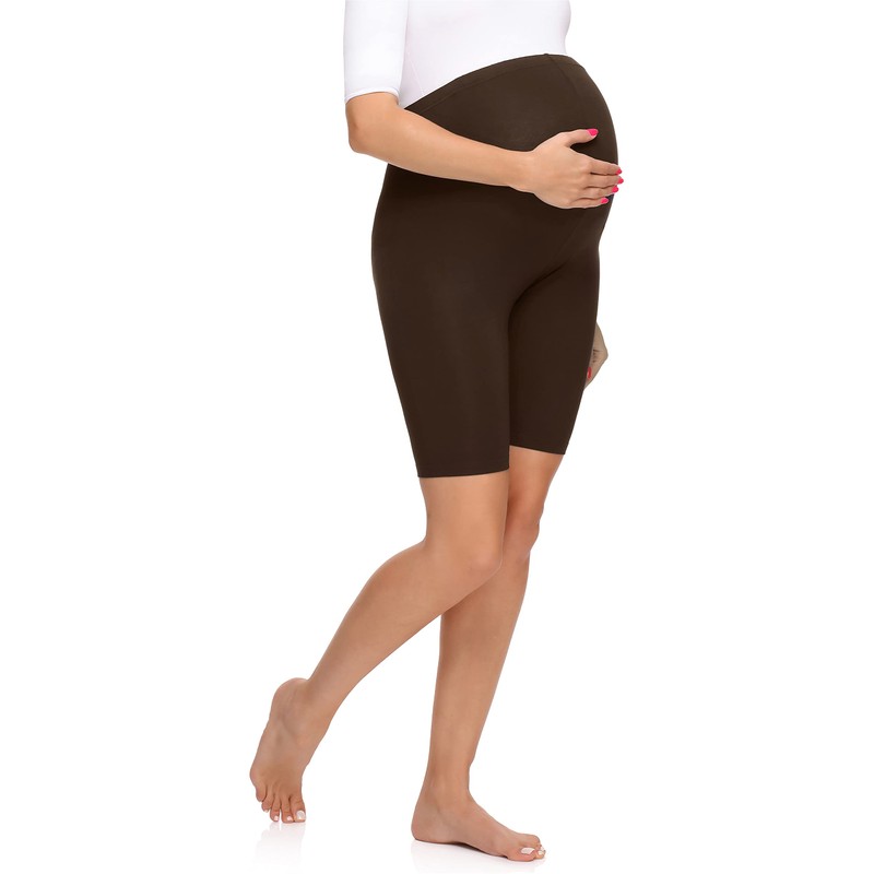 Merry Style MS10-299 Women's Viscose Maternity Leggings, brown