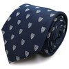 MICHI CORONDON Brand Necktie, Fine Crest Pattern, Crest Pattern, 100%