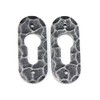 UHRIG 2 x oval rosette for PZ lock, key escutcheon