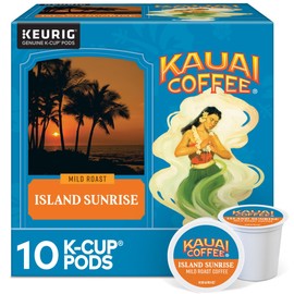 Kauai Coffee Island Sunrise Mild Roast - Compatible with Keurig K-Cup Brewers, 10 CT (Pack of 4)
