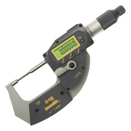 iGaging 1" Pin/Spline Anvil Micrometer Digital Quick Absolute Origin SpeedMic Snap Indicating Lever Action Gage IP65 Coolant Proof