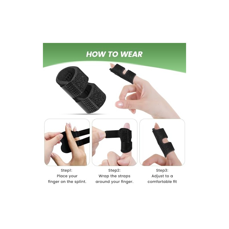 Finger Splint for Little Finger, 4 Pack, Finger Support for