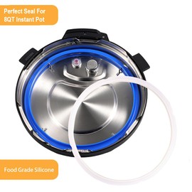2 Pack Sealing Ring 8qt for Instant Pot Sealing Ring 8 Quart, Premium Silicone Gasket Replacement Seal for Instanpot 8qt, Perfect Seal Pressure Cooker Sealing Ring Accessories for Instapot 8 Quart