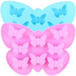 YIMINGMOLD 2pcs Butterfly Silicone Chocolate Molds Butterfly Shaped Mold For Chocolate Candy