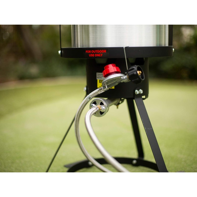 Barton 30Qt Turkey Deep Fryer Deluxe Aluminum 37,000 BTU Outdoor