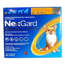 Suplemento Para Perro Nex - Gard 2-3.5 Kg 1 Tab Naranja