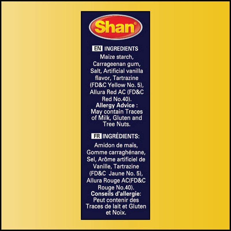 Shan - Custard Powder Vanilla, 7 oz (200g) Suitable for