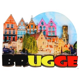 Souvenir Magnet Bruges 8.5 x 7 x 1 cm Fridge Magnet City Decoration GCG 719572
