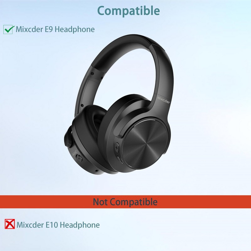 E9 Replacement Ear Pads Compatible with Mixcder E9 Headphones Ear