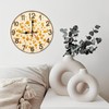 Lancholy Gold Coin Design Wall Clock Home Decor 10-Inch Wooden