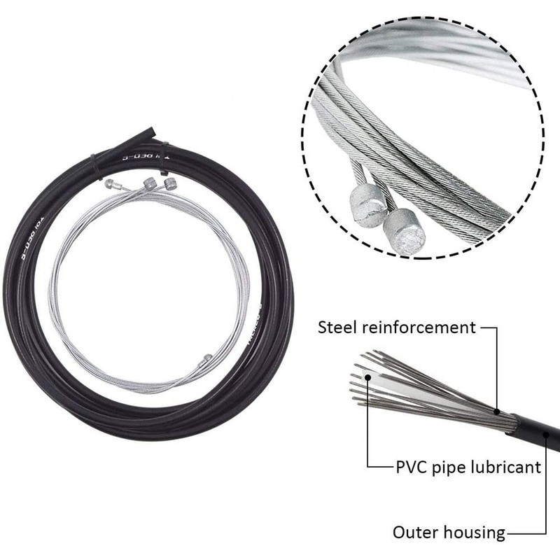 Wolfride Brake Wire Set, Brake Cable, Road Bike, Bicycle Wire,