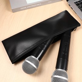 ledmomo Microphone Storage Bag, Storage Bag for 1, 4, Microphone Case, Microphone Storage Pouch, Portable, Compact, Waterproof, Dustproof, Karaoke, 11.8 inches (30 cm)