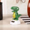 2Pcs Green Solar Powered Dancing Dinosaur,Decoration Gift, Swinging Dancer Toy,