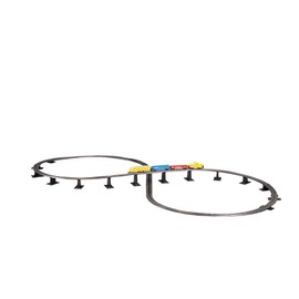 Bachmann Trains Snap-Fit E-Z TRACK E-Z TRACK OVER-UNDER FIGURE 8 TRACK PACK - STEEL ALLOY Rail With Black Roadbed - HO Scale
