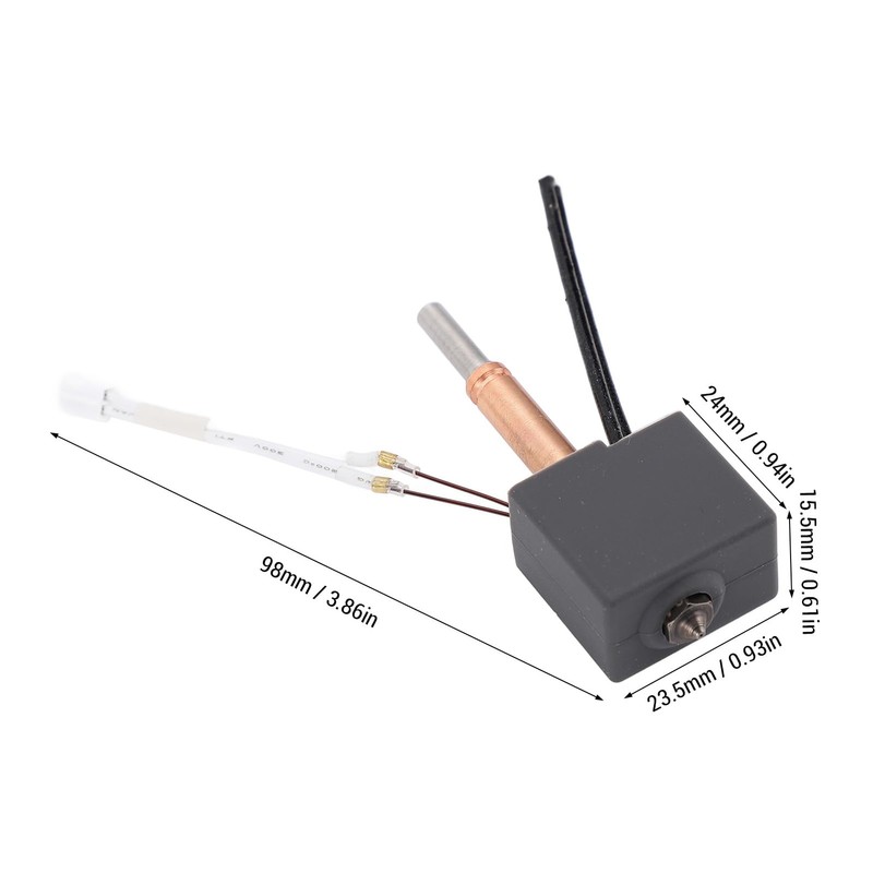 3D -Drucker Extruder Hotend Assembly, All Metal 100k Thermistor Hot