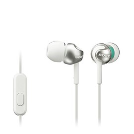 Sony MDREX110APW.CE7 Deep Bass Earphones with Smartphone Control and Mic - Metallic White