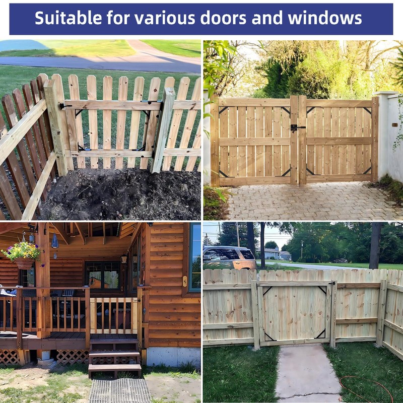 Fence Gate Kit Gate Hardware, 2 Set Anti Sag Gate