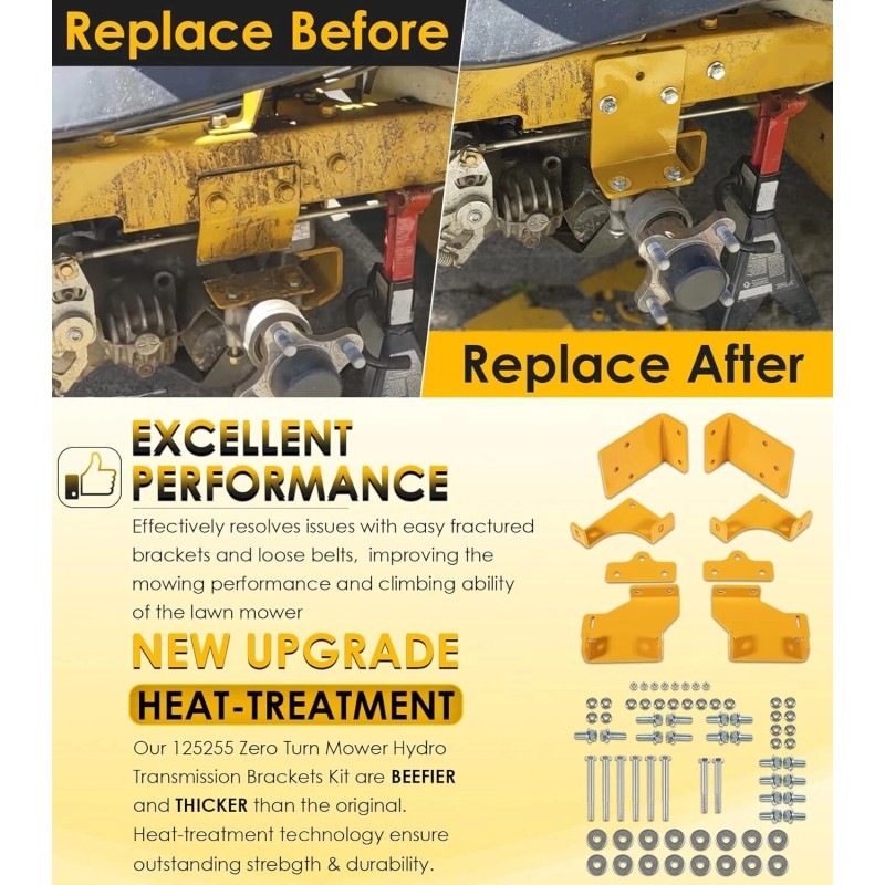 Yoursme For Hustler Raptor SD/SDX Zero Turn Mower Transmission Hydro