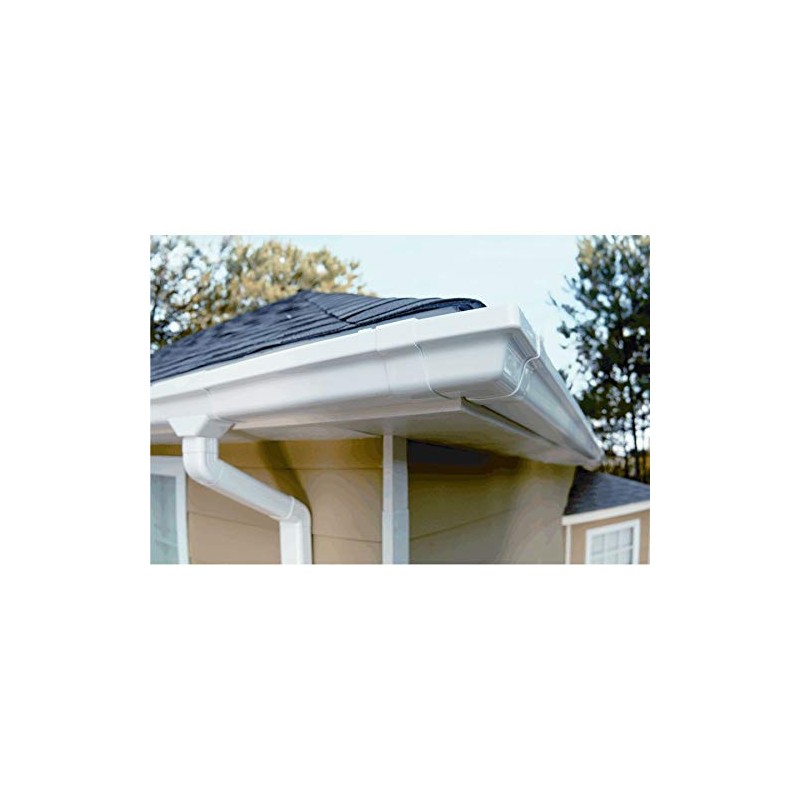 Vinyl Gutter Joiners - Traditional White, 2 Piece