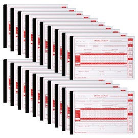 Weekgrat 20 Pack 2026 New Driver Daily Log Book 8.5" x 5.5" Log Book with Detailed Driver Vehicle Inspection Report Recap for Truck, 2-Ply Carbonless (Typical)