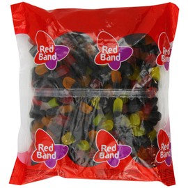 Red Band Liquorice Fruit Duos 1 Kg - Dutch Quality