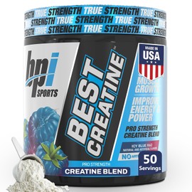 BPI Sports Best Creatine Powder, Icy Blue Raz, 10.58 Ounce