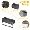 Yomjarl Strong Magnetic Paper Towel Holder for Refrigerator with Shelf,
