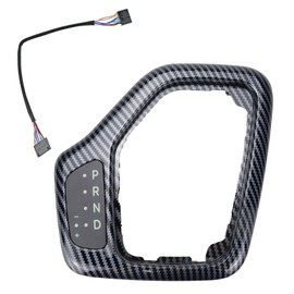 Upgrade Transmission Shifter Bezel with Harness Kit Compatible With Jeep Cherokee 2014 2015 2016 2017 2018 Replace # 601-401 5YD27LS5AA 68413957AA(Carbon Fiber)