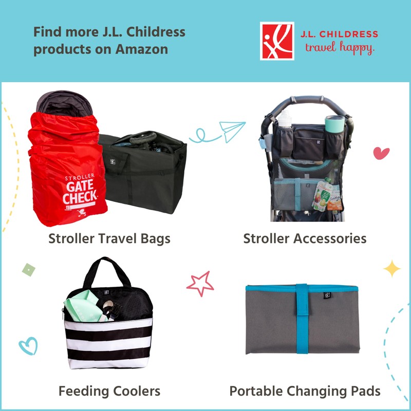 J.L. Childress Padded Backpack Car Seat Bag - Travel Bag