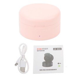 JX05S Ring Phone Remote Portable App Page Turner 10M Control Scrolling Ring Clicker for Phone Tablet Camera Pink