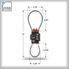 Lewis N. Clark Triple Security Lock - Resettable Combination Lock,