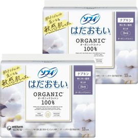 ソフィ はだおもい オーガニックコットン 特に多い昼用 羽つき 26cm (13枚入×2個セット) 生理用品 ナプキン まとめ買い ウェットティッシュ付き