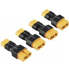 FLY RC 4pcs/lot Male XT30 to Female XT60 Plug Adapter Converter Compact Light Wireless Adapter for Turn-Needle Drone FPV
