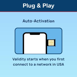 TSIM USA SIM-Karte 10 Tage | Unbegrenzte Daten | Hohe Abdeckung Multi-Operator-5G-Netzwerk | Automatische Aktivierung | Nachfüllbarer Plan | Hotspot erlaubt | Nur Daten