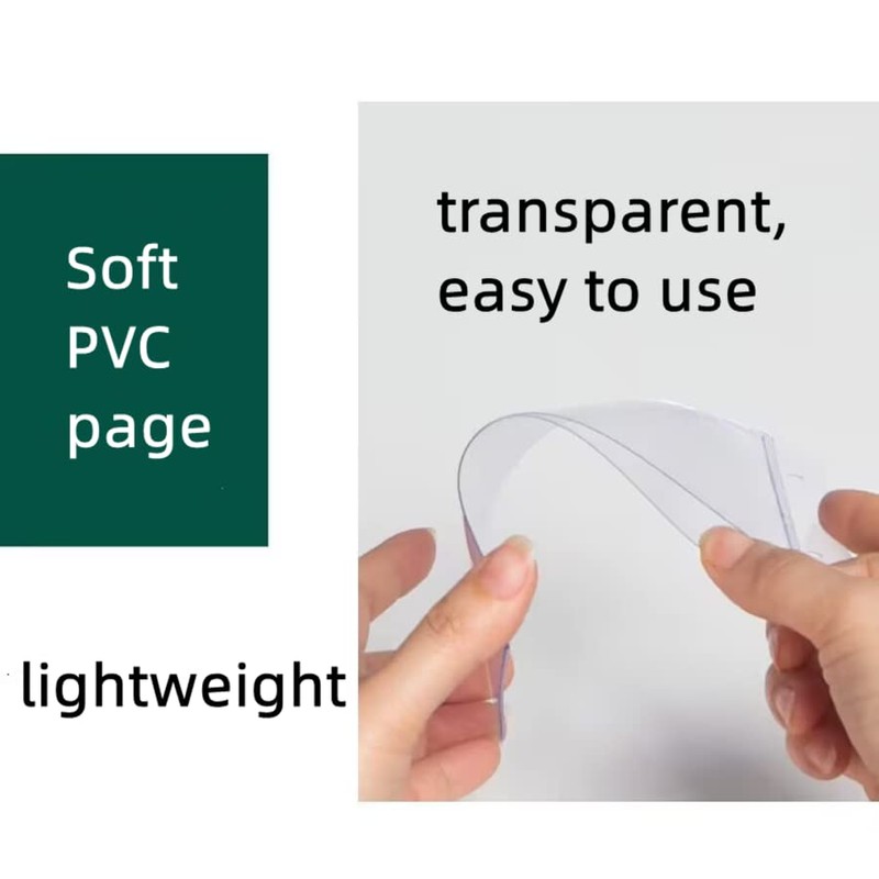 Rikyo Acrylic Sign Holder,Table Card Multi-Page Flip Display 6 Pages-12
