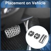 PARSLUCK 3 Pcs Manual Transmission Foot Pedal Pads Foot Accelerator