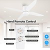 LEDLUX 52" Ceiling Fan with Light and Remote, Flush Mount